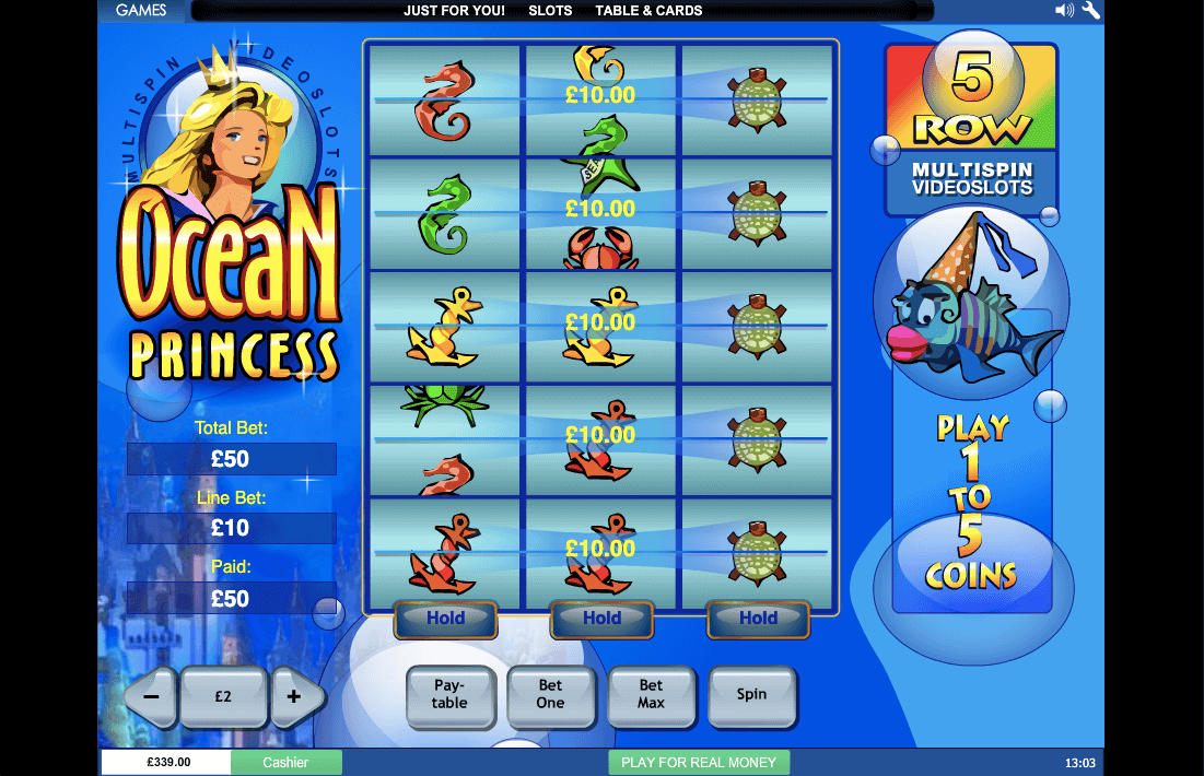 OCEAN PRINCESS ONLINE SLOT WINNING LINES